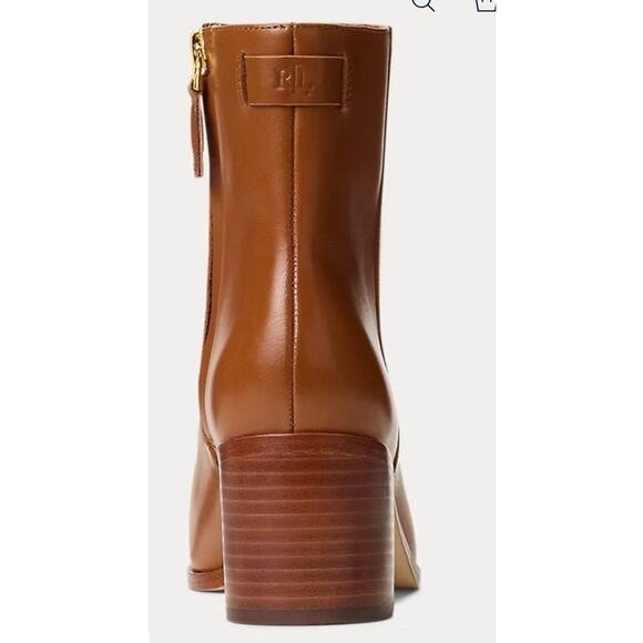 New Ralph Lauren Cassie Calfskin Bootie 9B - Picture 4 of 12